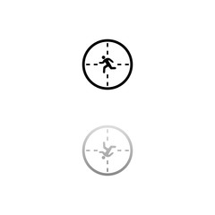 Crosshair icon flat