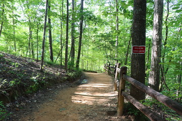 Sign at Providence Canyon State Park, Georgia (USA)
