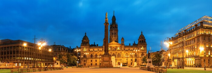 Glasgow City Council at night