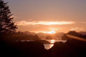 Amphitrite Point Lighthouse, Chesterman Beach, Vancouver Island Sunrise, Inlets