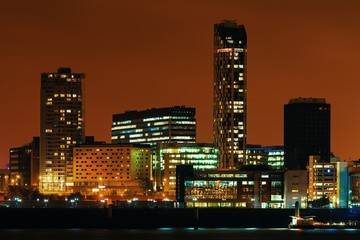 Fototapeta na wymiar Liverpool skyline night