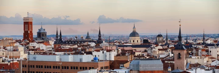 Keuken spatwand met foto Madrid rooftop view tower © rabbit75_fot