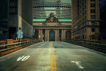 Empty New York City street