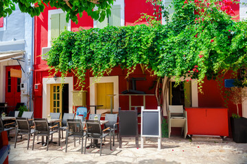 Naklejka na ściany i meble Street in Kefalonia, Greece