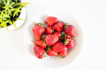 Fresh Organic Farm Delicious Strawberries