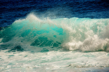 Big blue stormy ocean wave