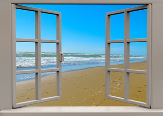 Window  on the beach - 3D