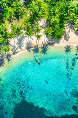 Fototapeten Strand Luftbild tropischer Strand Sai Nuan, Koh Tao, Thailand  © Alexander Ozerov