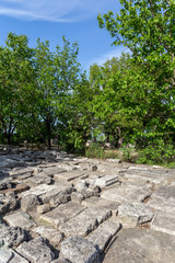 Ruin garden of Intercisa an ancient roman military town in Dunaujvaros