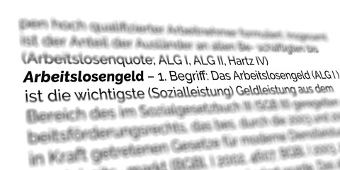 Arbeitslosengeld Definition