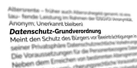 Datenschutzgrundverordnung (DSGVO)