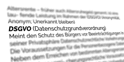 Fototapeta premium DSGVO, Datenschutzgrundverordnung