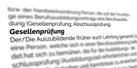 Gesellenpr&uuml;fung