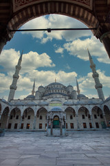 Fototapeta premium blue mosque istanbul turkey