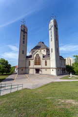 Obraz premium Church of Christ the King catholic church in Dunaujvaros