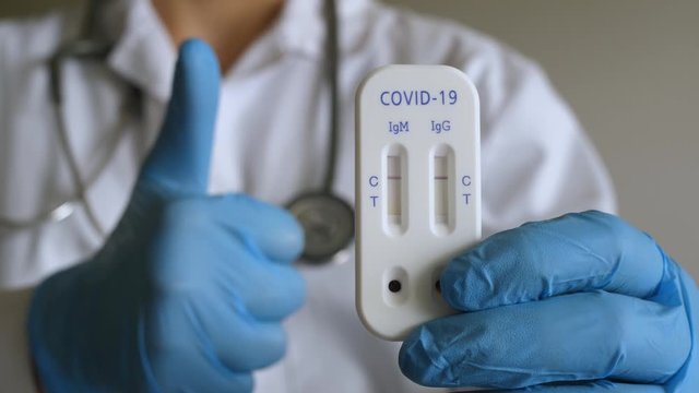 antibody immunological serological quick covid covid-19 test negative thumb