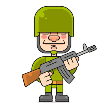 Soldier Aiming Can Be Used As A Print For T'shirts, Bags, Cards And Posters.