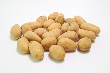 白バックのジャガイモ