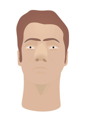 Man face portrait. vector illustration