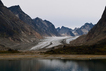 Fototapeta na wymiar Prins christian fjord in Greenland