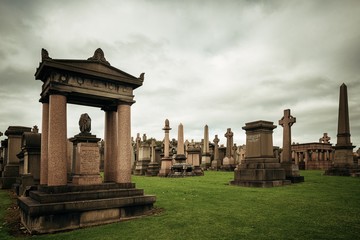 Fototapeta na wymiar Glasgow Necropolis