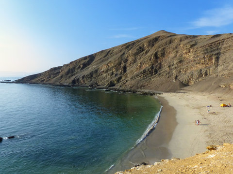 La Mina Beach in Paracas National Reserve, Peru.