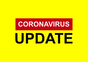 Fototapeta premium Coronavirus update news background