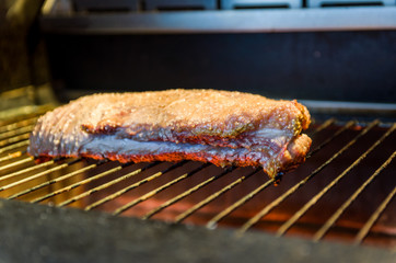 Beautiful photo of beef brisket (Brisket point end).