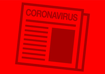 Coronavirus newspaper vector
