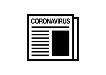 Coronavirus newspaper vector