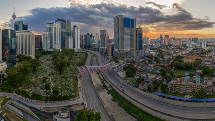 Fototapeta na wymiar Kuala Lumpur Skyline, Malaysia.