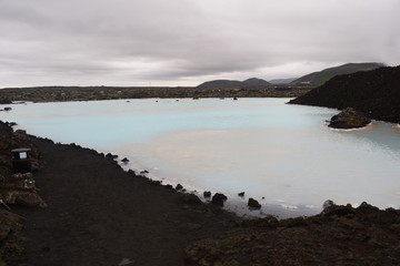 Fototapeta na wymiar The Blue lagoon in iceland