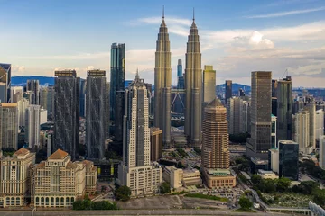 Fotobehang De Horizon van Kuala Lumpur, Maleisië. © kelvinshutter
