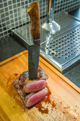 Beautiful photo of beef brisket (Brisket point end).