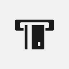 ATM. Simple modern icon design illustration.