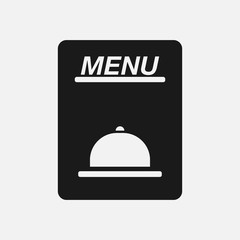 MENU. Simple modern icon design illustration.