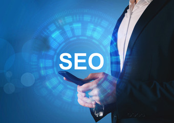 SEO search engine optimization concept. Business technology Concept.