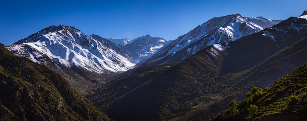 View of snow capped mountains