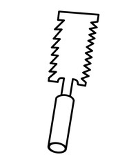 ノコギリ(線画)