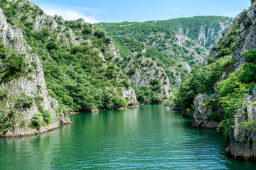 Matka Canyon and Matka Lake - located west of central Skopje, North Macedonia. It is one of the...