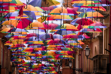 Ombrelli appesi
