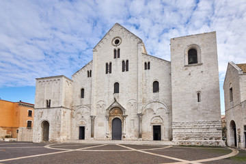 Fototapeta na wymiar Basilica of Saint Nicolas Also Known As Basilica San Nicola de Bari At Bari Apulia Puglia Italy