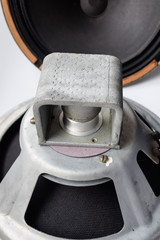 an Antique Soviet woofer 5gd-3 from vintage acoustics Symphony.
