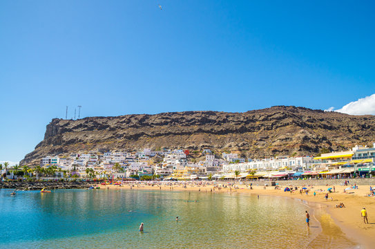The beach of Puerto de Mogan