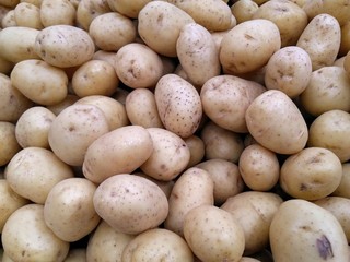 potatoes in the market box