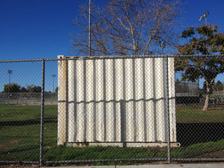 chainlink fence with blockade