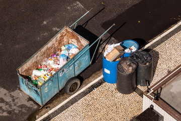 waste picker car in fortaleza brazil