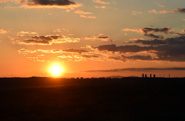 un precioso atardecer