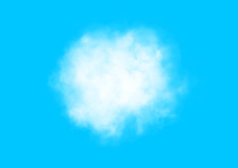 青い背景に浮かぶ白い雲