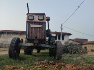 old farm tractor